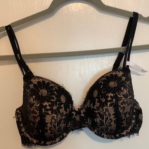 Aerie Black Lace Bra 34D